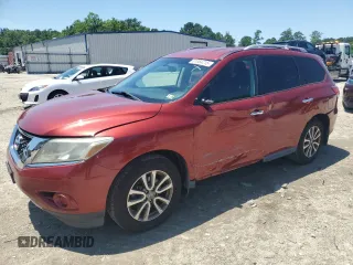 2014 Nissan Pathfinder Platinum with VIN 5N1AR2MN7EC695736, listed as a Copart auction lot 61064215 with 114,786 mi miles and Salvage title. Bid and sale history available at DreamBid. Image 1.