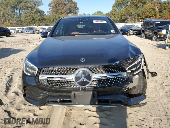 2021 Mercedes-Benz GLC with VIN W1N0J8EB8MF891527, listed as a Copart auction lot 77092154 with 31,496 mi miles and Salvage Title. Bid and sale history available at carsss.com. Image 5.