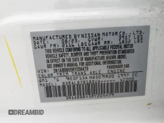 2024 Nissan Sentra S z VIN 3N1AB8BV5RY204479, wystawiony jako Copart lot #51910905 z przebiegiem 23 448 mil mil oraz Czysty tytuł • Clean title. Historia ofert i sprzedaży dostępna na DreamBid. Obrazek 13.