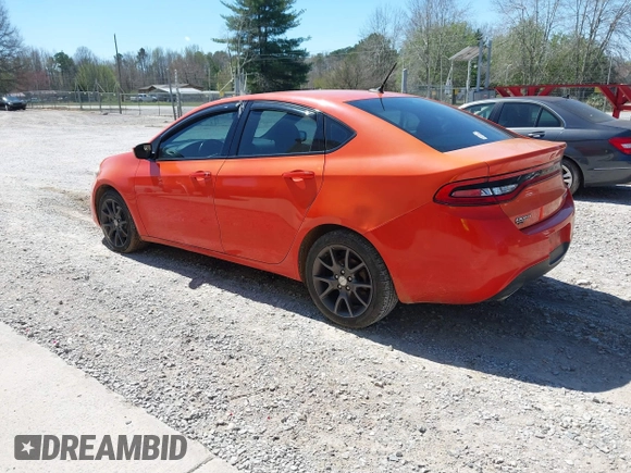 2015 Dodge Dart SXT with VIN 1C3CDFBB0FD310819, listed as a IAAI auction lot 41876558 with 138,502 mi miles. Bid and sale history available at carsss.com. Image 3.