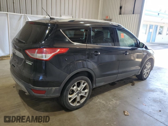 2016 Ford Escape Titanium with VIN 1FMCU0J91GUB09161, listed as a Copart auction lot 50027315 with 106,784 mi miles and Salvage Title. Bid and sale history available at carsss.com. Image 3.