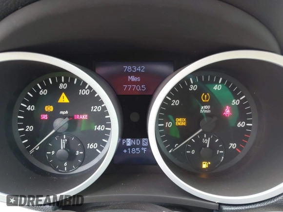 2008 Mercedes-Benz SLK 280 z VIN WDBWK54F58F176503, wystawiony jako IAAI lot #42215431 z przebiegiem 78 342 mil mil oraz . Historia ofert i sprzedaży dostępna na DreamBid. Obrazek 7.