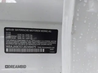 2018 BMW 5 Series 530e с VIN WBAJA9C57JB249475, выставлен на аукционе IAAI как лот 42232097 с пробегом 107 341 миль миль и . История ставок и продаж доступна на DreamBid. Изображение 9.