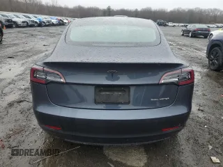 2022 Tesla Model 3 Long Range with VIN 5YJ3E1EB0NF120016, listed as a Copart auction lot 51757835 with 40,030 mi miles and Salvage Title. Bid and sale history available at DreamBid. Image 6.