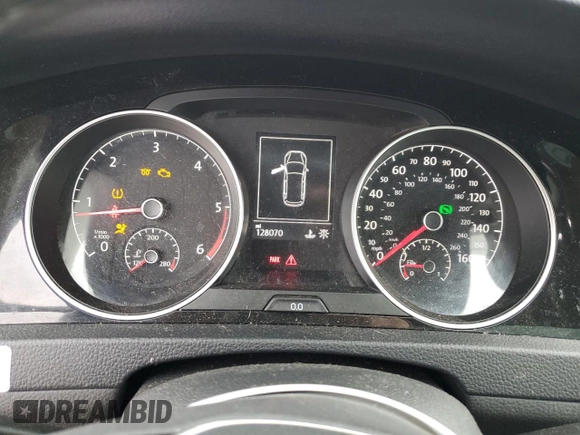 2015 Volkswagen Golf SE with VIN 3VWCA7AU9FM518762, listed as a Copart auction lot 79660554 with 128,070 mi miles and Salvage Title. Bid and sale history available at DreamBid. Image 9.