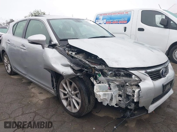2012 Lexus CT 200h with VIN JTHKD5BHXC2080234, listed as a IAAI auction lot 41911973 with 86,261 mi miles and . Bid and sale history available at DreamBid. Image 1.