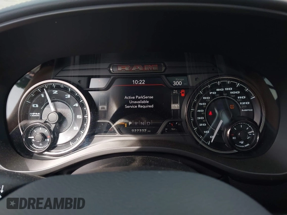2022 Ram 1500 Laramie z VIN 1C6SRFJT0NN333200, wystawiony jako IAAI lot #42217219 z przebiegiem 27 332 mil mil oraz . Historia ofert i sprzedaży dostępna na DreamBid. Obrazek 7.