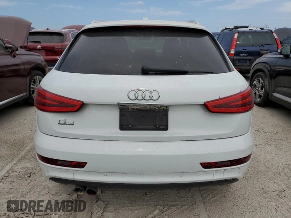 2015 Audi Q3 Prestige with VIN WA1FFCFS5FR013568, listed as a Copart auction lot 75421484 with Not provided miles and Salvage title. Bid and sale history available at DreamBid. Image 6.