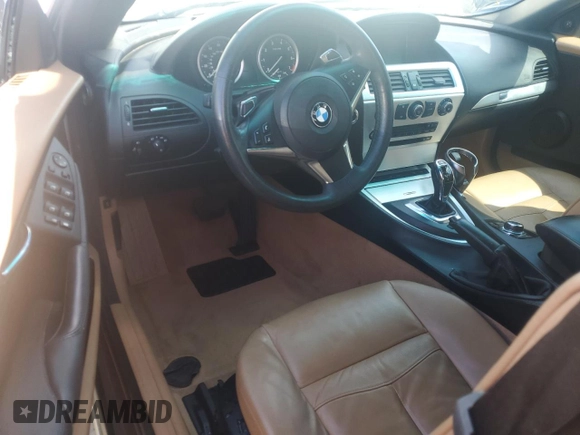 2009 BMW 6 Series 650i with VIN WBAEB53589CX64448, listed as a Copart auction lot 73867784 with 80,795 mi miles and Salvage Title. Bid and sale history available at carsss.com. Image 8.