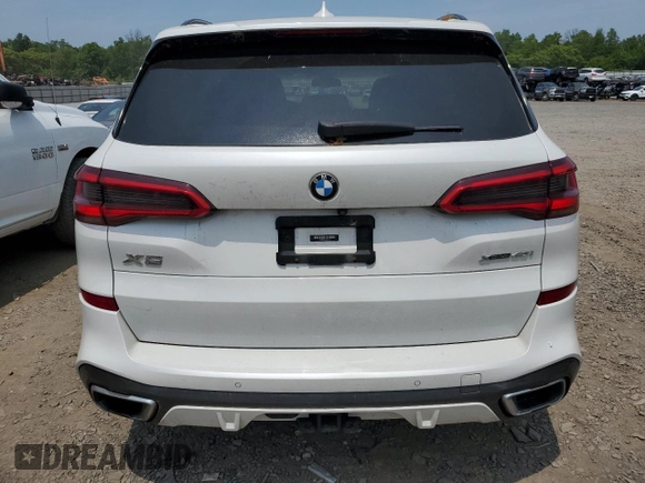2019 BMW X5 xDrive40i with VIN 5UXCR6C51KLL23163, listed as a Copart auction lot 58598455 with 151,698 mi miles and Salvage title. Bid and sale history available at DreamBid. Image 6.