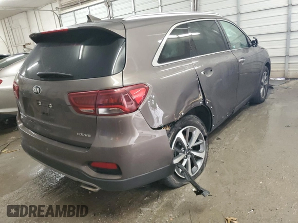 2019 Kia Sorento EX with VIN 5XYPH4A54KG506078, listed as a Copart auction lot 47638125 with 33,485 mi miles and Salvage Title. Bid and sale history available at DreamBid. Image 3.