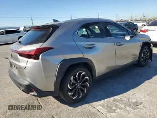 2020 Lexus UX 250h F Sport with VIN JTHE9JBH5L2035631, listed as a Copart auction lot 81378314 with 27,963 mi miles and Salvage title. Bid and sale history available at DreamBid. Image 3.