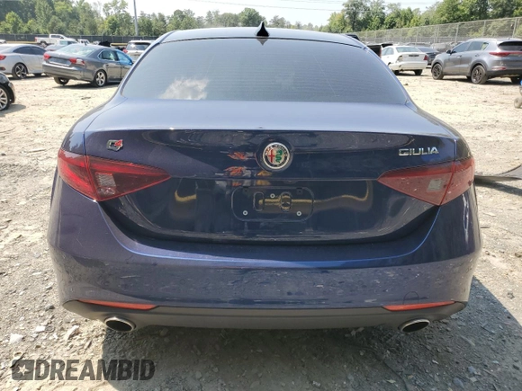 2020 Alfa Romeo Giulia Ti with VIN ZARFANBN6L7636081, listed as a Copart auction lot 67724104 with 0 mi miles and Salvage Title. Bid and sale history available at carsss.com. Image 6.
