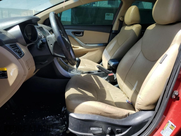 2013 Hyundai Elantra GLS with VIN KMHDH4AE8DU507475, listed as a Copart auction lot 58737755 with 184,629 mi miles and Clean title. Bid and sale history available at DreamBid. Image 7.
