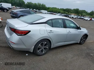 2021 Nissan Sentra SV with VIN 3N1AB8CV6MY288481, listed as a Copart auction lot 59958195 with 33,644 mi miles and Salvage title. Bid and sale history available at DreamBid. Image 3.