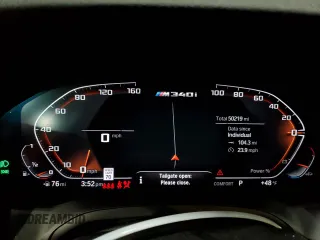 2022 BMW 3 Series M340i xDrive with VIN 3MW5U9J01N8C39211, listed as a Copart auction lot 86529384 with 50,219 mi miles and Salvage Title. Bid and sale history available at carsss.com. Image 9.