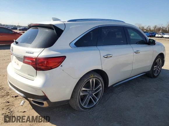 2017 Acura MDX w/Advance Pkg with VIN 5FRYD4H82HB013451, listed as a Copart auction lot 43388825 with 82,893 mi miles and Salvage Title. Bid and sale history available at carsss.com. Image 3.