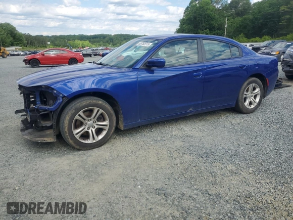 2020 Dodge Charger SXT z VIN 2C3CDXBGXLH100857, wystawiony jako Copart lot #55782515 z przebiegiem 105 046 mil mil oraz Szkoda całkowita • Salvage title. Historia ofert i sprzedaży dostępna na DreamBid. Obrazek 1.