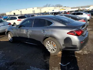 2018 Infiniti Q70 Luxe with VIN JN1BY1AR4JM220498, listed as a Copart auction lot 42338465 with 125,727 mi miles and Salvage title. Bid and sale history available at DreamBid. Image 2.