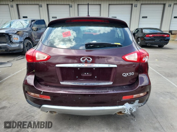 2017 Infiniti QX50 with VIN JN1BJ0RP0HM384553, listed as a Copart auction lot 61646415 with Not provided miles and Non repairable. Bid and sale history available at DreamBid. Image 6.