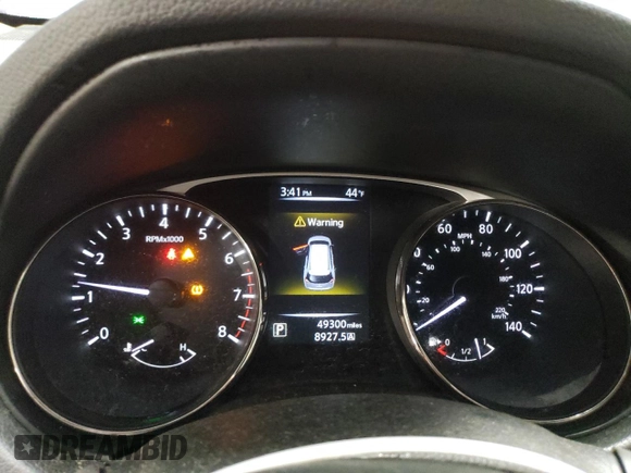 2016 Nissan Rogue SV with VIN KNMAT2MV6GP689816, listed as a Copart auction lot 42986025 with 49,300 mi miles and Salvage Title. Bid and sale history available at carsss.com. Image 9.