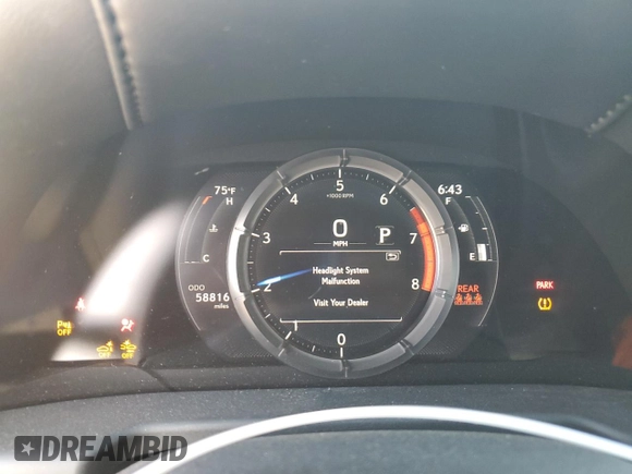 2020 Lexus ES 350 F Sport z VIN 58AGZ1B16LU075657, wystawiony jako Copart lot #51933485 z przebiegiem 58 816 mil mil oraz Szkoda całkowita • Salvage title. Historia ofert i sprzedaży dostępna na DreamBid. Obrazek 9.