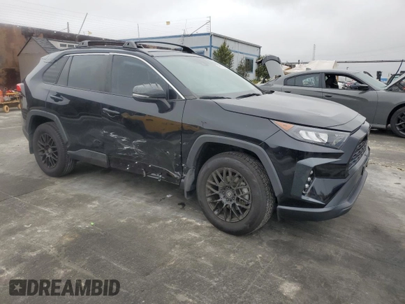2021 Toyota RAV4 LE with VIN 2T3K1RFV6MW104779, listed as a Copart auction lot 49537905 with 45,461 mi miles and Salvage Title. Bid and sale history available at carsss.com. Image 4.