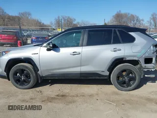 2021 Toyota RAV4 Hybrid XSE with VIN 2T3E6RFV3MW006825, listed as a IAAI auction lot 41787718 with 45,979 mi miles. Bid and sale history available at carsss.com. Image 14.