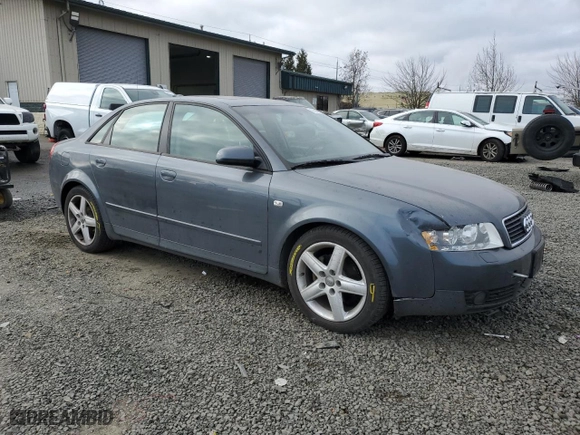 2004 Audi A4 1.8T with VIN WAULC68E24A062424, listed as a Copart auction lot 43200915 with 141,580 mi miles and Salvage Title. Bid and sale history available at carsss.com. Image 4.