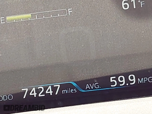 2021 Toyota Prius LE with VIN JTDKAMFP6M3192515, listed as a IAAI auction lot 42302003 with 74,247 mi miles and . Bid and sale history available at DreamBid. Image 15.
