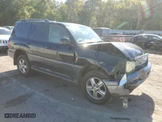 2006 Lexus LX 470 with VIN JTJHT00W664006446, listed as a Copart auction lot 73165774 with 294,950 mi miles and Salvage Title. Bid and sale history available at carsss.com. Image 4.