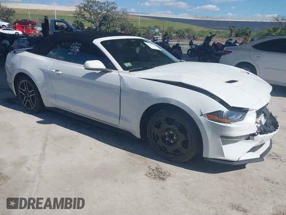 2022 Ford Mustang EcoBoost with VIN 1FATP8UH6N5107464, listed as a IAAI auction lot 41683650 with 57,061 mi miles. Bid and sale history available at carsss.com. Image 1.