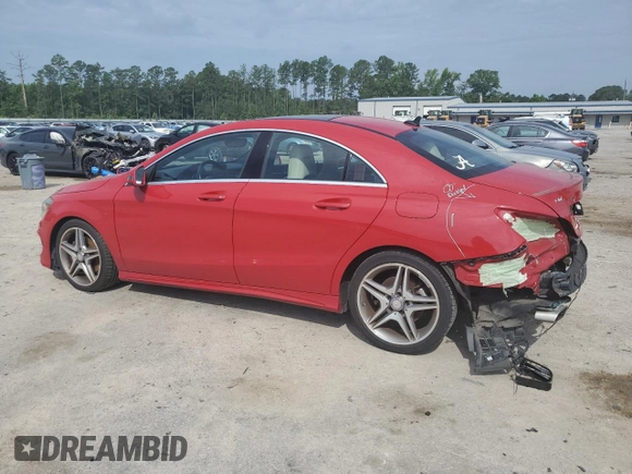 2014 Mercedes-Benz CLA 250 with VIN WDDSJ4EB3EN050303, listed as a Copart auction lot 58004235 with 90,789 mi miles and Salvage title. Bid and sale history available at DreamBid. Image 2.