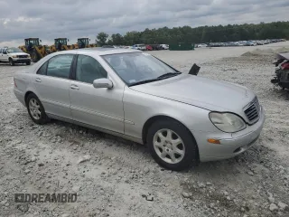 2000 Mercedes-Benz S-Class with VIN WDBNG75J1YA106781, listed as a Copart auction lot 70978664 with 214,330 mi miles and Salvage Title. Bid and sale history available at carsss.com. Image 4.