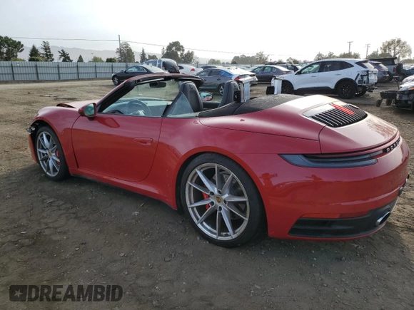 2020 Porsche 911 Carrera S with VIN WP0CB2A92LS262255, listed as a Copart auction lot 79292934 with 15,704 mi miles and Salvage Title. Bid and sale history available at carsss.com. Image 2.