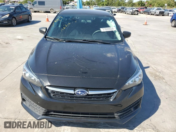 2021 Subaru Impreza with VIN 4S3GKAB60M3603289, listed as a Copart auction lot 71839504 with 83,292 mi miles and Salvage Title. Bid and sale history available at carsss.com. Image 5.