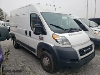 2019 Ram ProMaster Cargo Van with VIN 3C6TRVBG3KE548019, listed as a Copart auction lot 46722215 with 125,332 mi miles and Salvage Title. Bid and sale history available at carsss.com. Image 4.