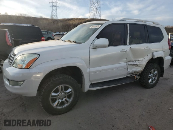 2006 Lexus GX with VIN JTJBT20X460120401, listed as a Copart auction lot 48416505 with 134,923 mi miles and Salvage Title. Bid and sale history available at carsss.com. Image 1.