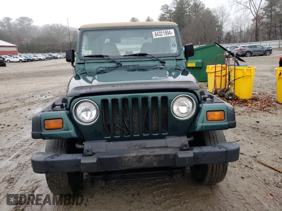1999 Jeep Wrangler Sport with VIN 1J4FY19S2XP446059, listed as a Copart auction lot 84321994 with 183,068 mi miles and Clean Title. Bid and sale history available at carsss.com. Image 5.