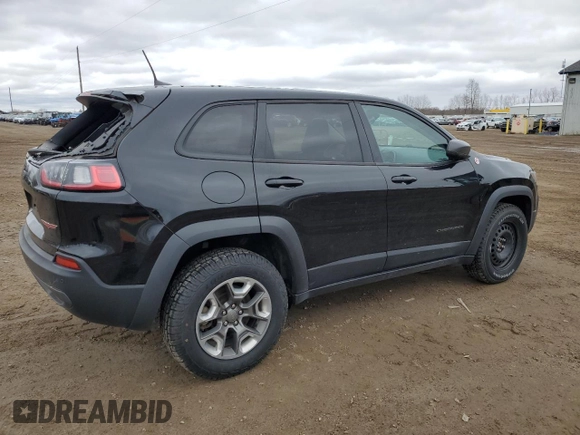 2019 Jeep Cherokee Trailhawk with VIN 1C4PJMBX7KD341534, listed as a Copart auction lot 52352765 with 207,532 mi miles and Salvage Title. Bid and sale history available at DreamBid. Image 3.