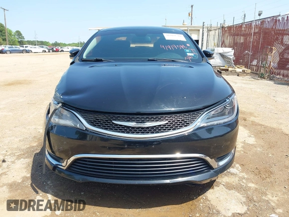 2015 Chrysler 200 Limited with VIN 1C3CCCABXFN661489, listed as a IAAI auction lot 41919598 with 169,131 mi miles. Bid and sale history available at carsss.com. Image 18.