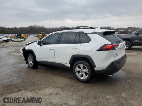 2021 Toyota RAV4 Hybrid XLE with VIN 2T3RWRFV7MW114611, listed as a Copart auction lot 48426295 with 76,436 mi miles and Salvage Title. Bid and sale history available at carsss.com. Image 2.