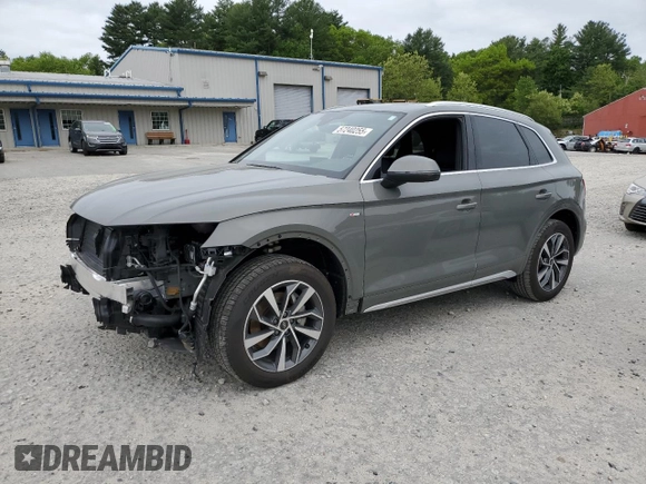 2023 Audi Q5 S line Premium Plus z VIN WA1EAAFY3P2183215, wystawiony jako Copart lot #57240255 z przebiegiem 13 998 mil mil oraz Szkody całkowita. Historia ofert i sprzedaży dostępna na DreamBid. Obrazek 1.