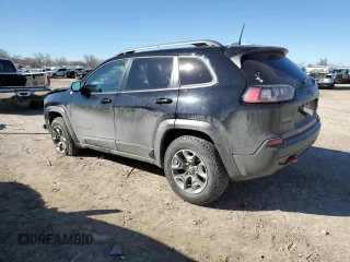 2019 Jeep Cherokee Trailhawk with VIN 1C4PJMBX8KD253401, listed as a Copart auction lot 46624245 with 79,627 mi miles and Salvage Title. Bid and sale history available at DreamBid. Image 2.
