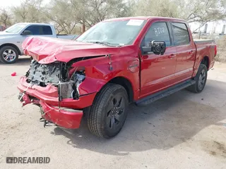 2023 Ford F-150 Lightning Pro with VIN 1FTVW1EL8PWG55060, listed as a IAAI auction lot 41701864 with 1 mi miles. Bid and sale history available at carsss.com. Image 2.
