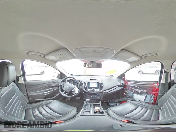 2017 Ford Escape Titanium with VIN 1FMCU0J93HUE83465, listed as a Copart auction lot 53340915 with 44,973 mi miles and Salvage Title. Bid and sale history available at DreamBid. Image 14.