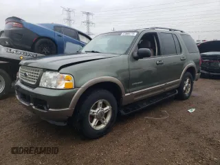 2002 Ford Explorer Eddie Bauer z VIN 1FMZU74W32ZA92329, wystawiony jako Copart lot #57885775 z przebiegiem Nie podano mil oraz Szkoda całkowita • Salvage title. Historia ofert i sprzedaży dostępna na DreamBid. Obrazek 1.