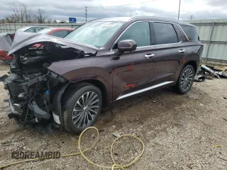 2023 Hyundai Palisade Calligraphy z VIN KM8R7DGE7PU515393, wystawiony jako Copart lot #52019335 z przebiegiem 33 452 mil mil oraz Szkoda całkowita • Salvage title. Historia ofert i sprzedaży dostępna na DreamBid. Obrazek 1.