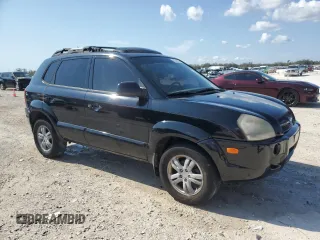 2007 Hyundai Tucson SE with VIN KM8JN12D07U623645, listed as a Copart auction lot 43242735 with 146,102 mi miles and Salvage Title. Bid and sale history available at carsss.com. Image 4.