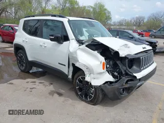 2023 Jeep Renegade Upland with VIN ZACNJDB18PPP66320, listed as a IAAI auction lot 41943959 with 30,804 mi miles and . Bid and sale history available at DreamBid. Image 1.